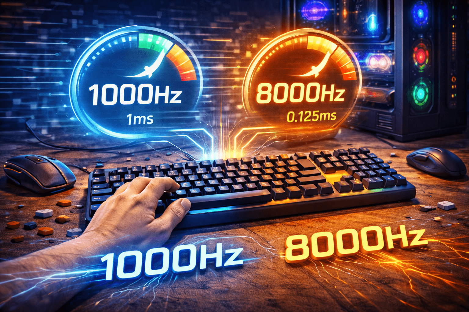 Keyboard Polling Rate Explained: Does 1000Hz vs 8000Hz Matter ? (2026)