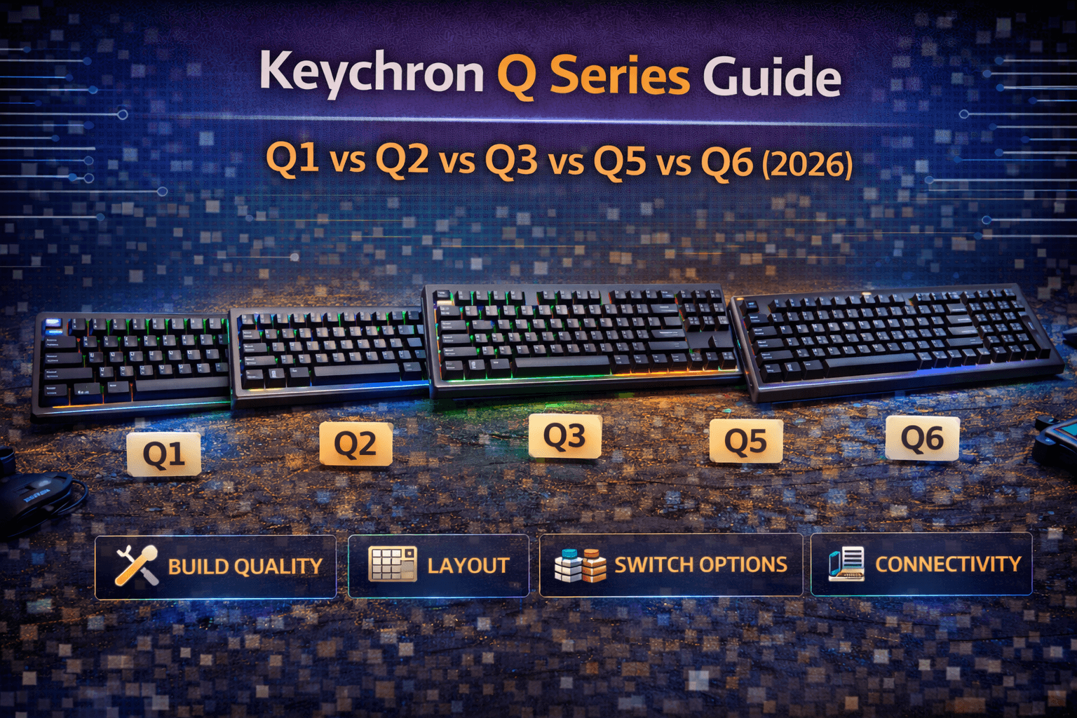 Keychron Q Series Guide: Q1 vs Q2 vs Q3 vs Q5 vs Q6 (2026)