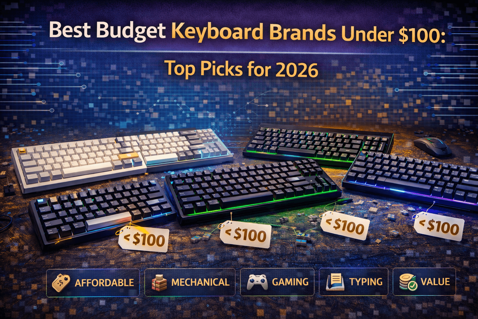Best Budget Keyboard Brands Under $100: Top Picks for 2026