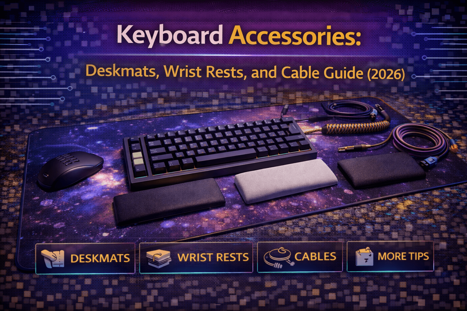 Keyboard Accessories: Deskmats, Wrist Rests, and Cable Guide (2026)