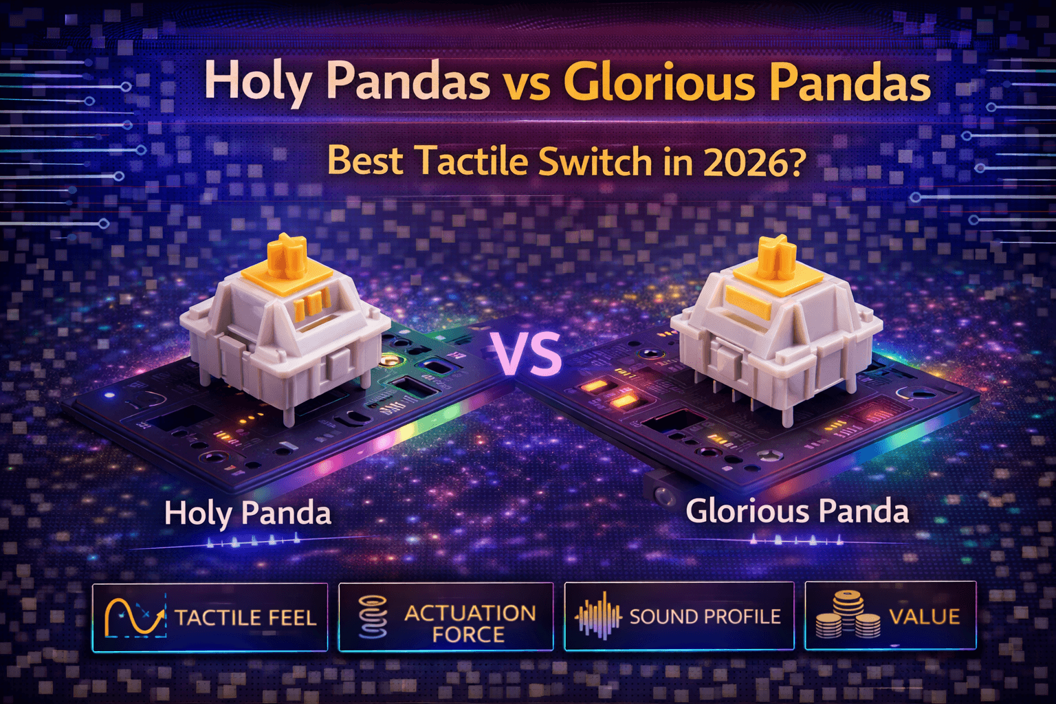 Holy Pandas vs Glorious Pandas: Best Tactile Switch in 2026 ?