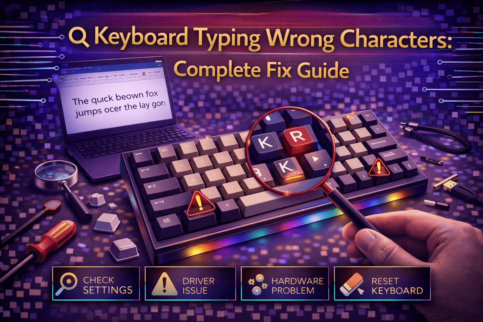 Keyboard Typing Wrong Characters: Complete Fix Guide