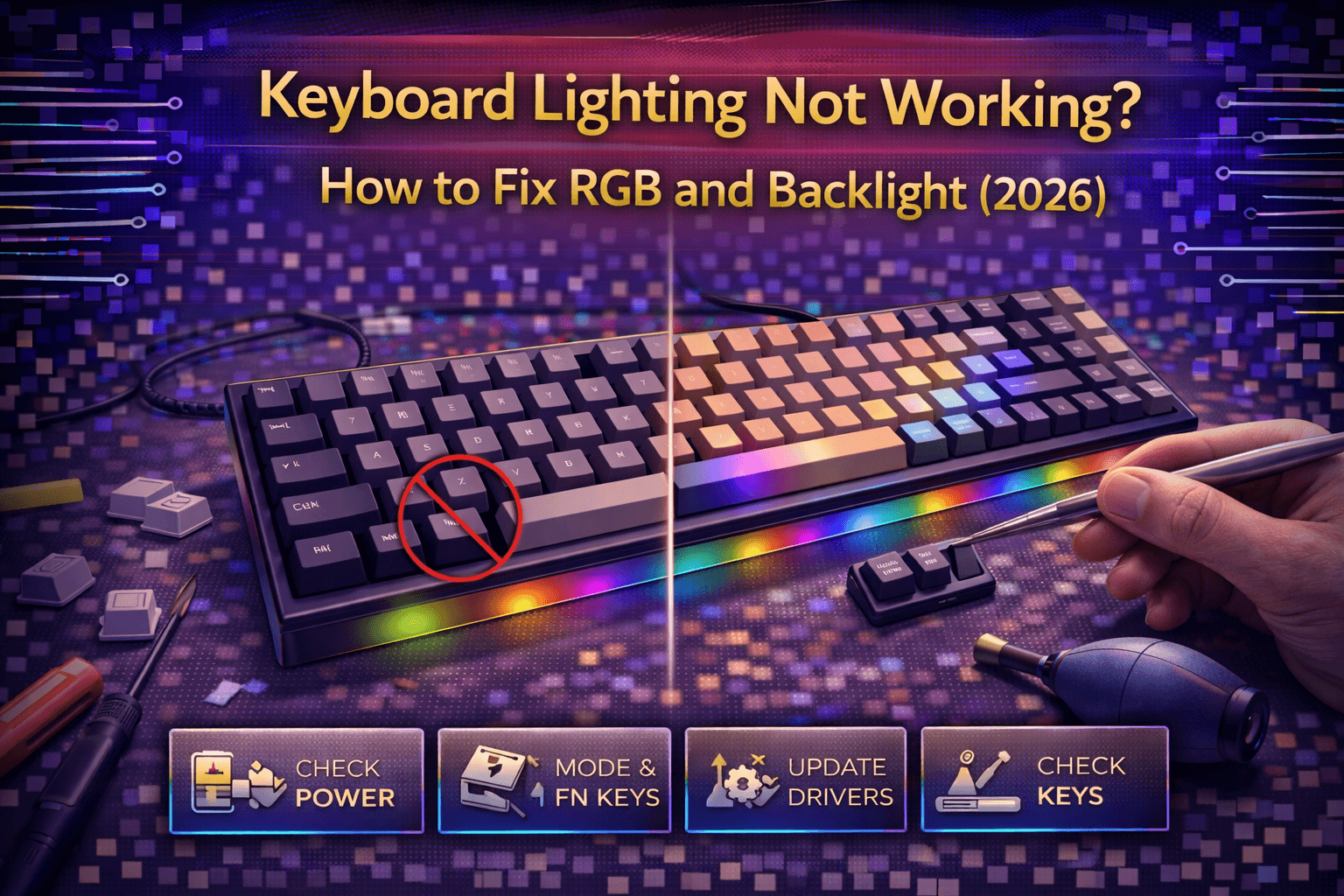 Keyboard Lighting Not Working? How to Fix RGB and Backlight (2026)