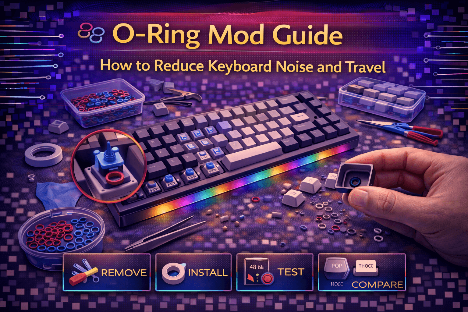 O-Ring Mod Guide: How to Reduce Keyboard Noise and Travel (2026)