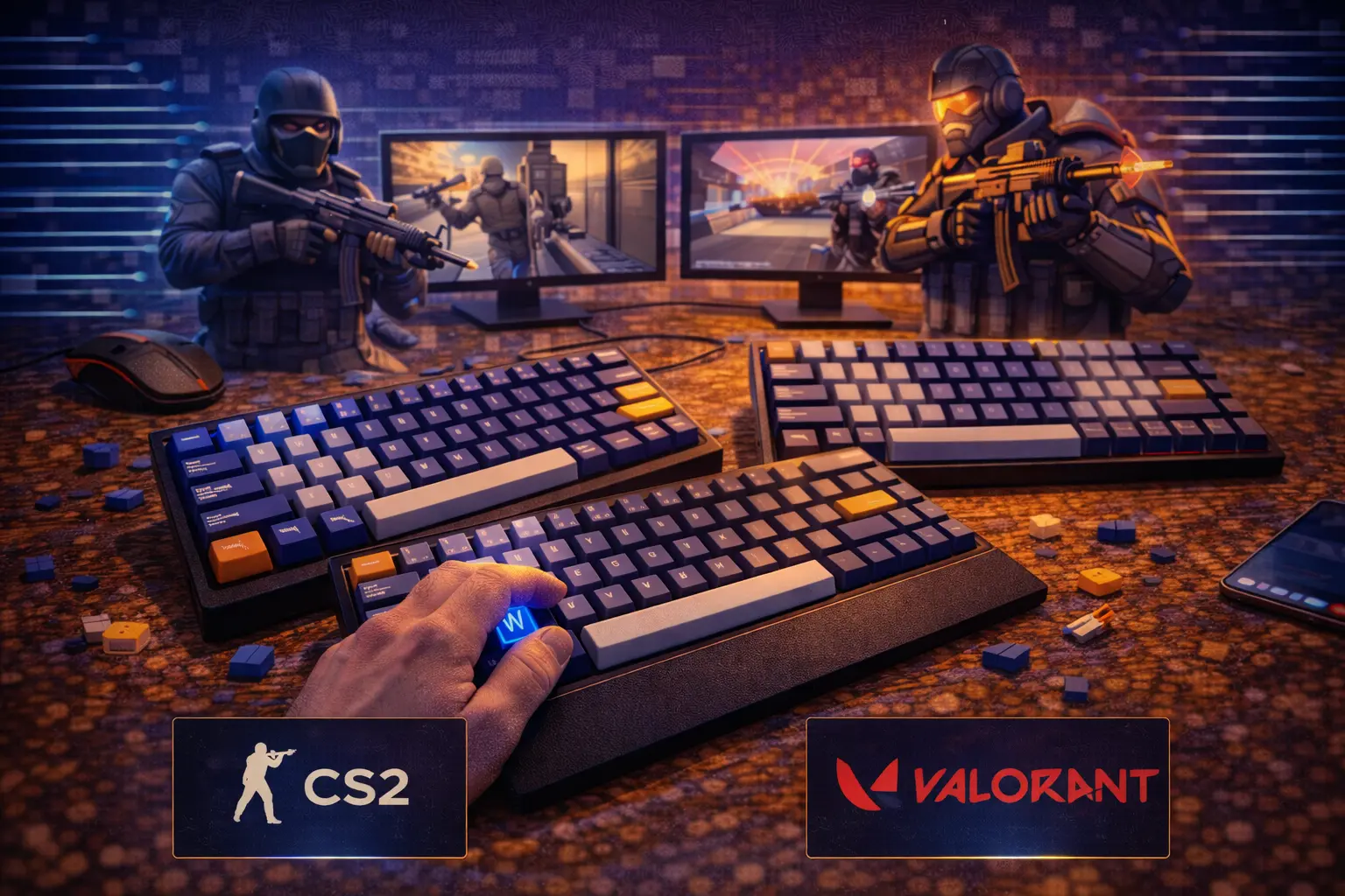 Best Keyboards for Valorant and CS2: Pro Player Picks (2026)