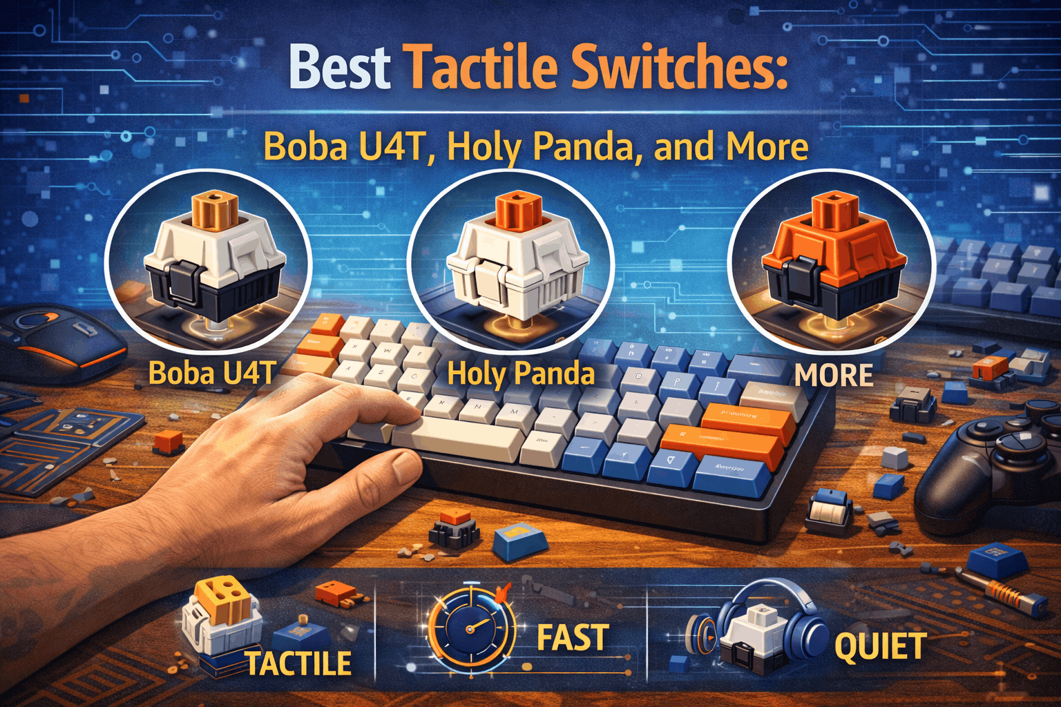 Best Tactile Switches: Boba U4T, Holy Panda, and More
