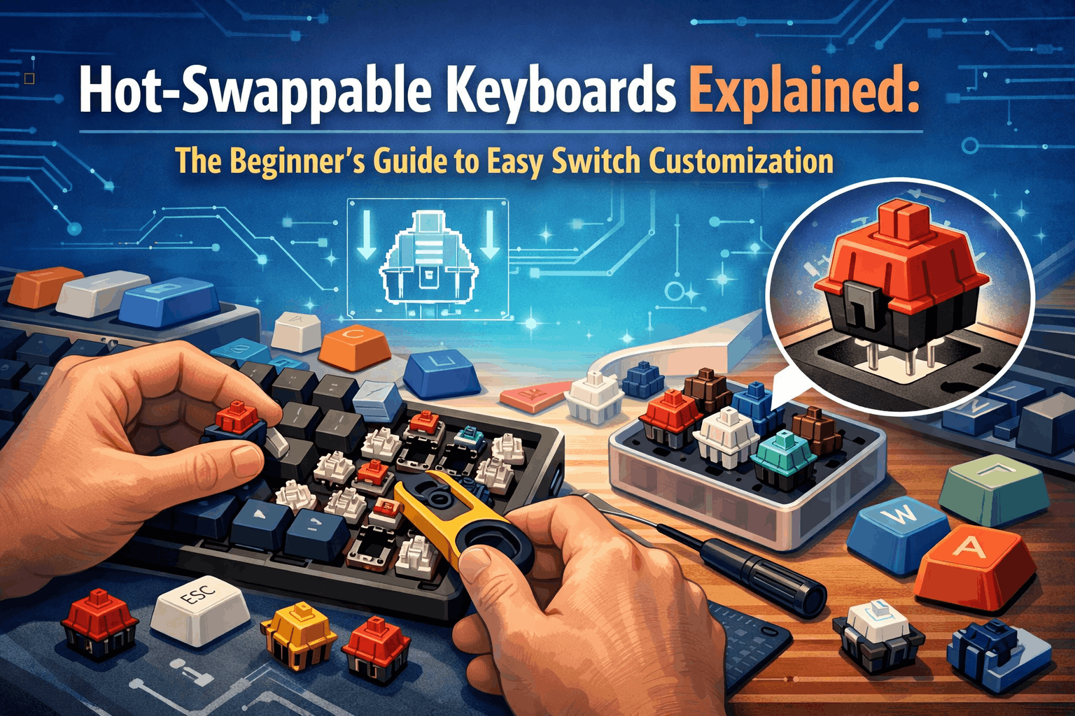 Hot-Swappable Keyboards Explained: The Beginner's Guide to Easy Switch Customization