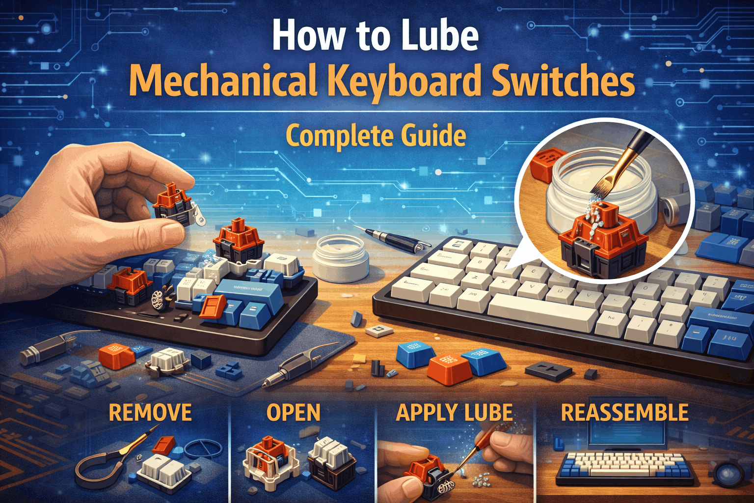How to Lube Mechanical Keyboard Switches: Complete Guide