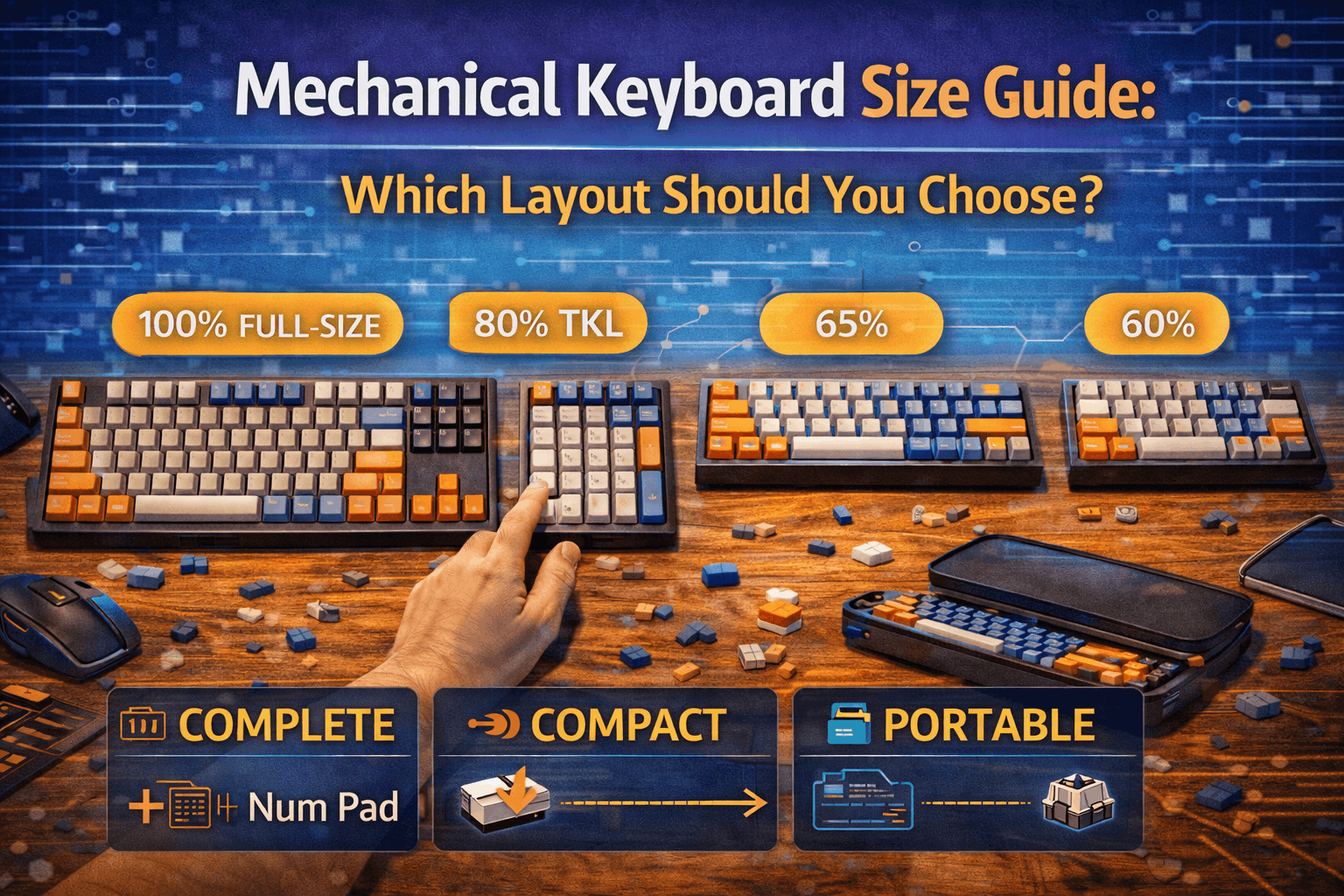 Mechanical Keyboard Size Guide: Which Layout Should You Choose ?