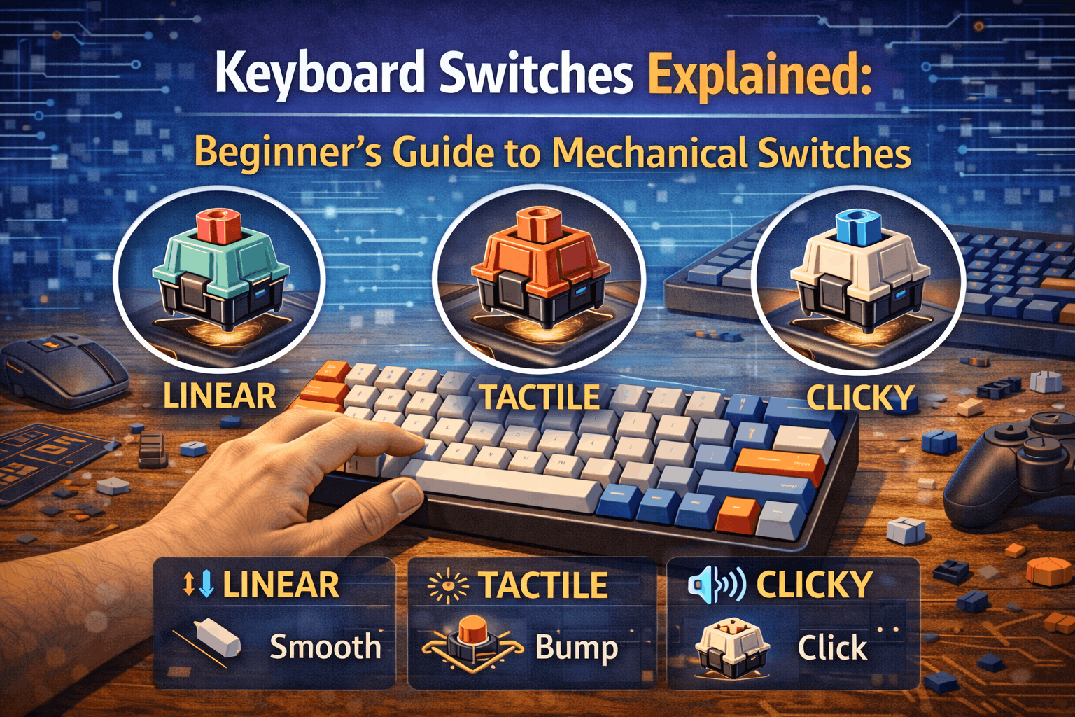 Keyboard Switches Explained: Beginner's Guide to Mechanical Switches