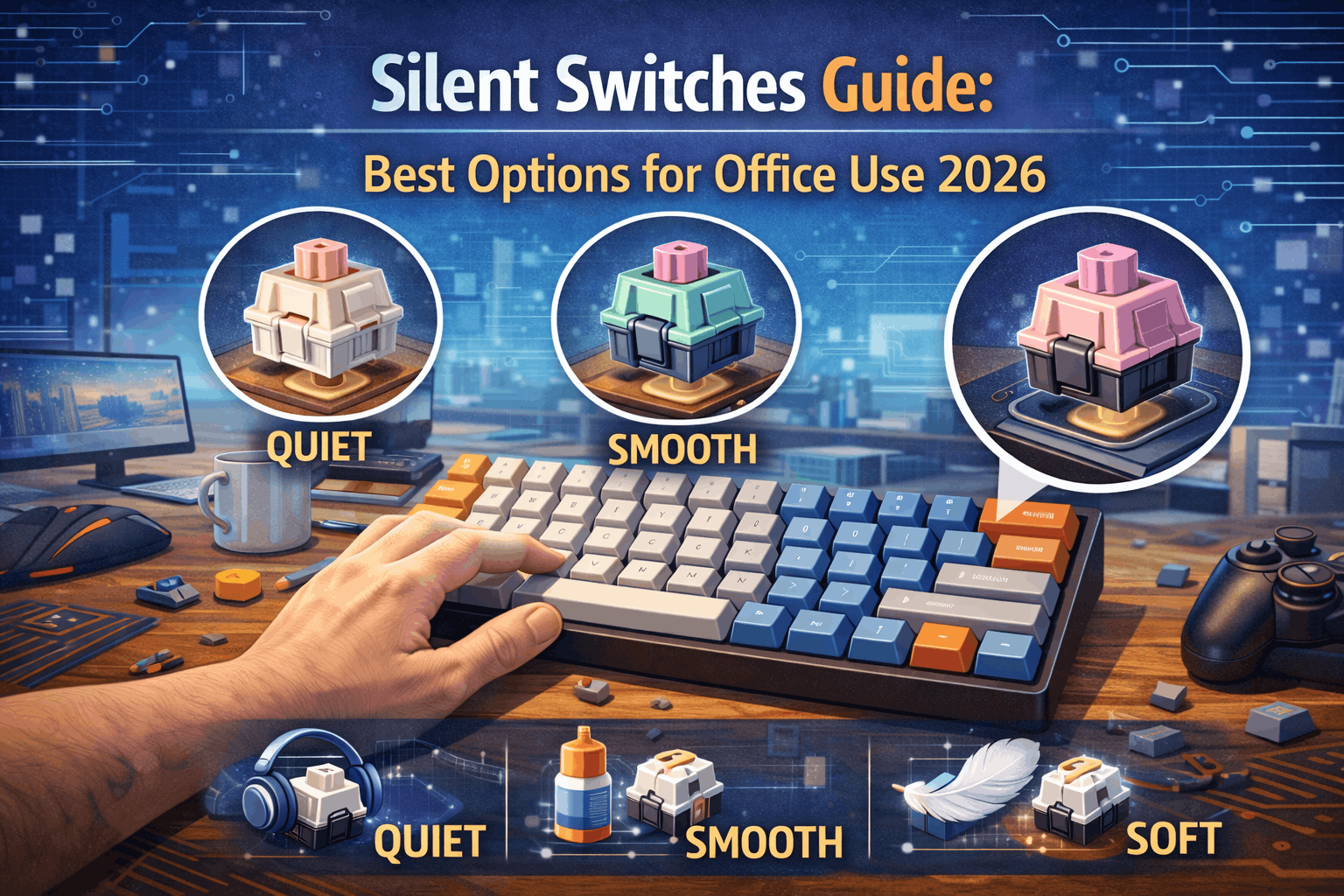 Silent Switches Guide: Best Options for Office Use 2026