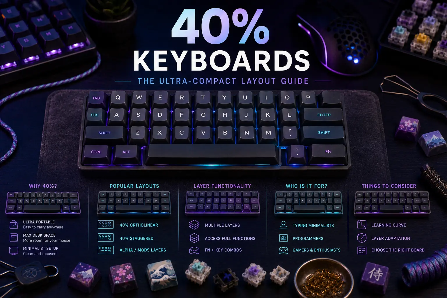 40% Keyboards: The Ultra-Compact Layout Guide (2026)